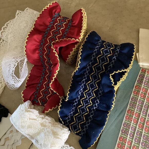 Sewing Trims Lot Lace Rick Rack Assorted Vintage Ribbon Yardage mixed huge lot - Picture 9 of 14